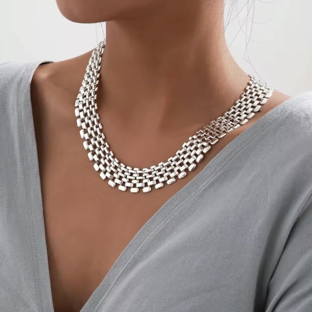 🩶🩶NEW🩶🩶 PRETTY!! Iron Cuban Chunky Thick Chain Necklace - Picture 1 of 14